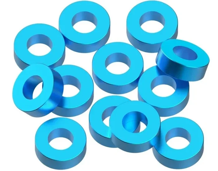 1UP 3x6x2mm Precision Aluminum Shims Blue 12pcs 80314