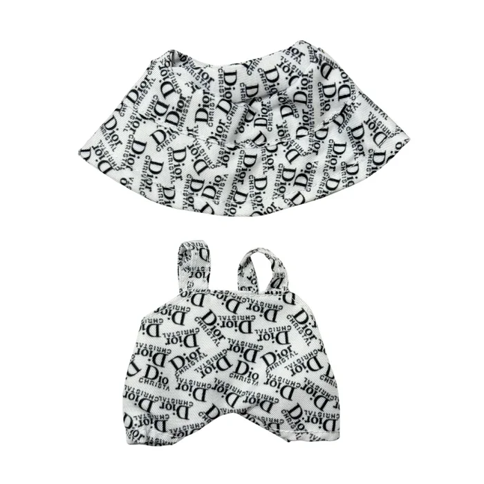 2Pcs Luxury DR Print Outfit