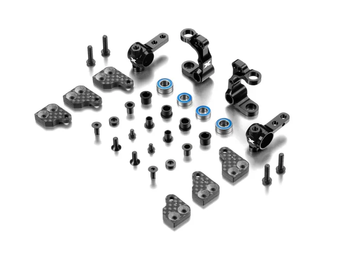320904 – Alu Steering Blocks & C-hubs with Backstop – Set