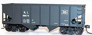Accurail 2670 HO Scale 55 Ton 2 Bay Open Hopper Kit Rock Island RI – NOS
