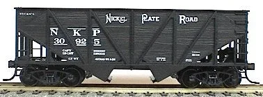 Accurail 2705 HO Scale Wood Side 2 Bay Open Hopper Kit Nickel Plate Road NKP – NOS