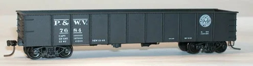 Accurail 37039 HO Scale 41′ Steel Gondola Kit Pittsburgh & West Virginia 2 Pack