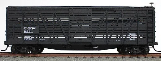 Accurail 4724 HO Scale 40′ Wood Stock Car Kit Chicago Great Western CGW – NOS