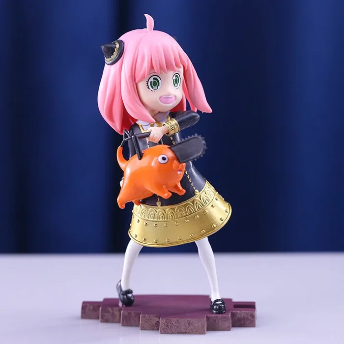 Anya Forger Chainsaw Cosplay Figure – 18CM PVC Action Figure | Spy x Family Anime Collectible