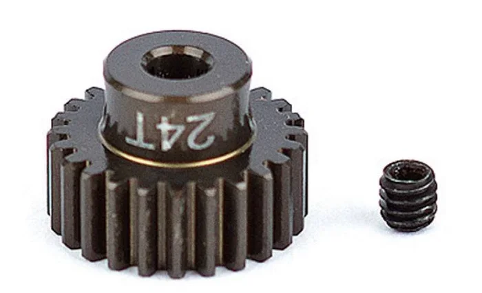 Associated 1342 Aluminum Pinion Gear 24T 48P 1/8 shaft SC10 B44 RC10 / T RC12L3