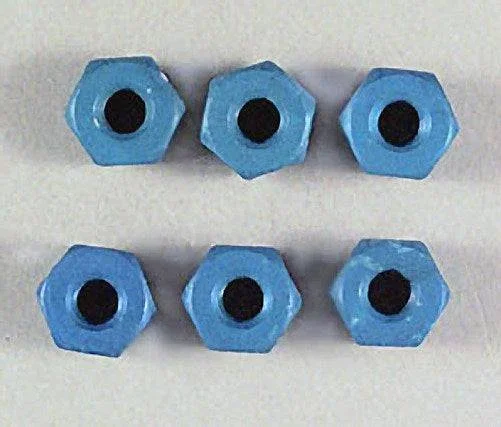 Associated 6943 8-32 Blue Aluminum Locknut (6) SC10/ GT RC10B44 RC10T4 / GT
