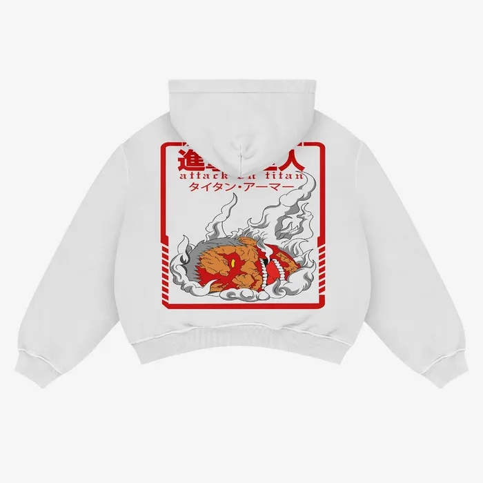 Ataque ao Titan Blindado Titan Hoodie – 100% algodão, estilo gráfico de rua