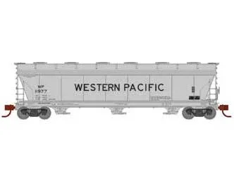 Athearn 12954 N Scale ACF 4600 3 Bay Covered Hopper Western Pacific WP 11977