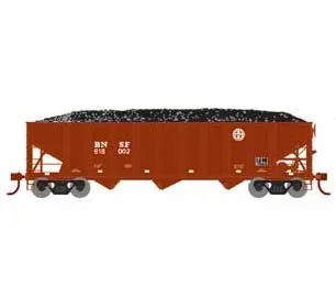 Athearn 15156 HO Scale 40′ 3 Bay Ribbed Hopper with Load BNSF 4 Pack 618002