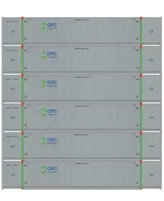 Athearn 28527 HO Scale 53′ CIMC Intermodal Container COFC Logistics CFCQ 6 Pack #1