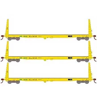 Athearn HO Scale 17232 60′ Bulkhead Flatcar Oregon Pacific & Eastern OPE 3 Pack