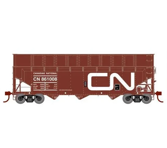Athearn RTR 1283 HO Scale 40′ Woodchip Hopper w/Load Canadian National CN 861008