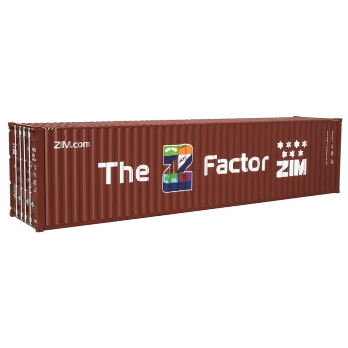 Atlas O Master 3001144 O Scale 40′ High Cube Container ZIM ZCSU #’s Vary