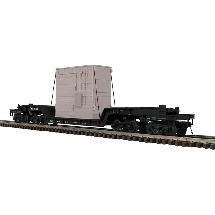 Atlas O Premier 3003048 O Scale 75′ Depressed Center Flatcar with Load Western Pacific WP