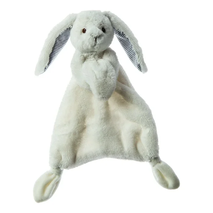 Aurora: Mary Meyers Silky Bunny Lovey White 12 Inch