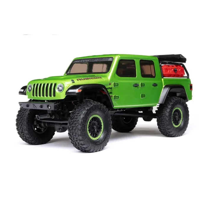 Axial AXI00005V2T3 1/24 SCX24 Jeep JT Gladiator 4WD Rock Crawler Brushed RTR, Green