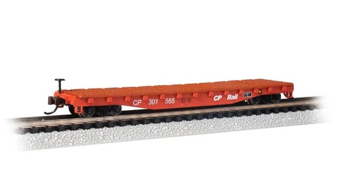 Bachmann 17355 N Scale 52′ Flatcar Canadian Pacific CP Rail 301565