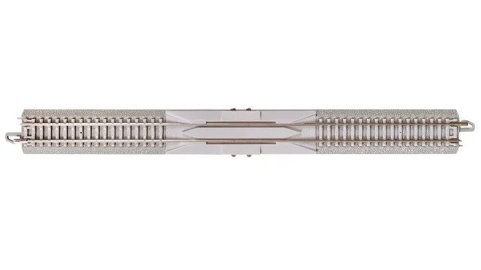 Bachmann 44020 N Scale E-Z Track with Concrete Ties 10″ Straight Terminal Re-railer with Wire