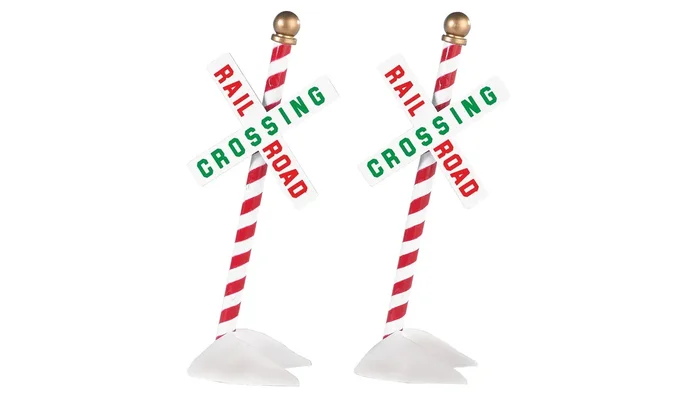 Bachmann 92203 G Gauge Christmas Crossbucks (1 Pair)