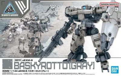 Bandai 2704774 30MM 1/144 eEXM-9 Baskyrotto [Gray] “30 Minutes Missions”
