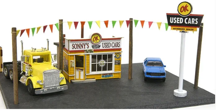 Banta Modelworks 6122 O Scale Sonny’s Used Cars Craftsman Kit