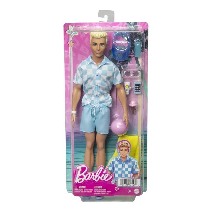 Barbie Movie Deluxe Ken Doll Beach Outfit with Accessories