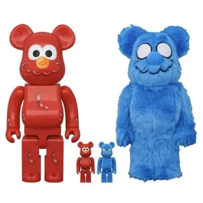 BE@RBRICK COIN PARKING DELIVERY × SESAME STREET ELMO (CPD Ver.) & 白井さん (SESAME STREET Ver.) 100% & 400% PACK