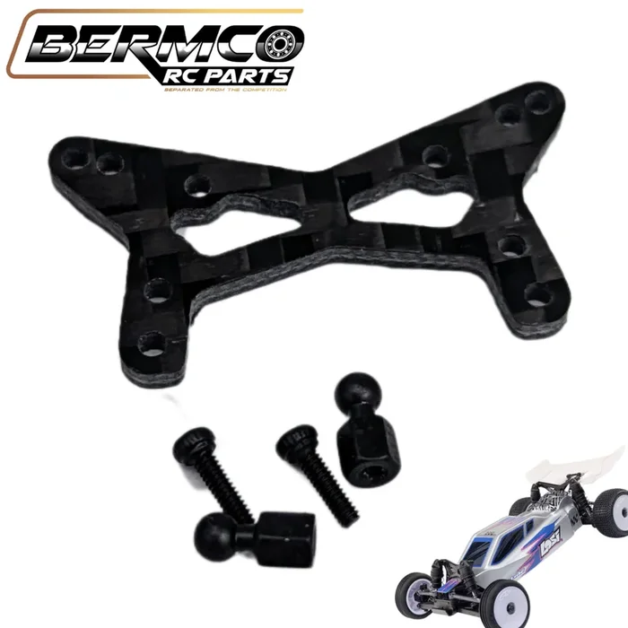 Bermco RC Parts Carbon Front Shock Tower Losi Micro-B & T