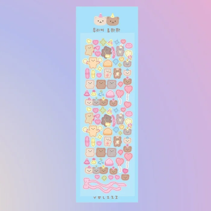 Birthday Bear Stickers