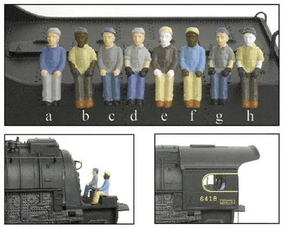 BLI 1004 Engineer and Fireman Figures (2 Pack A A/B)