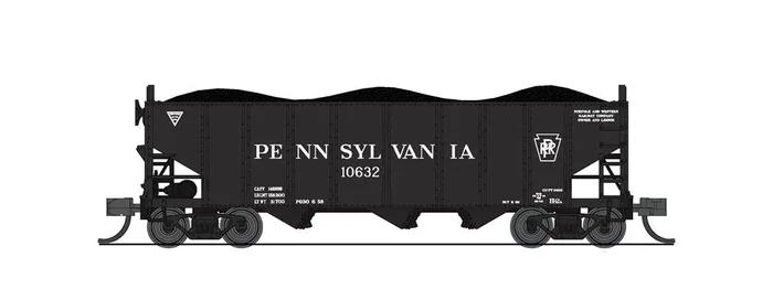 BLI (Broadway Limited Imports) 7147 N Scale H2a 3 Bay Hopper Pennsylvania PRR 2 Pack B