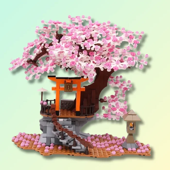 Bloc de Construction de Sakura Arbre Maison