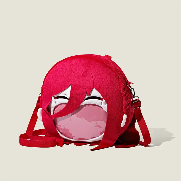 Blue Lock Chigiri Hyoma Plush Sack Sag – веселый аниме -дизайн с прозрачным карманом рта