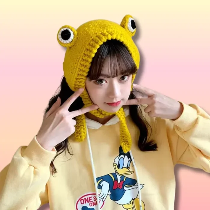 Bonnet Kawaii Grenouille