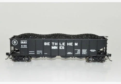 Bowser 43001 HO Scale 4 Bay Clamshell Door Hopper Bethlehem Mines 6180