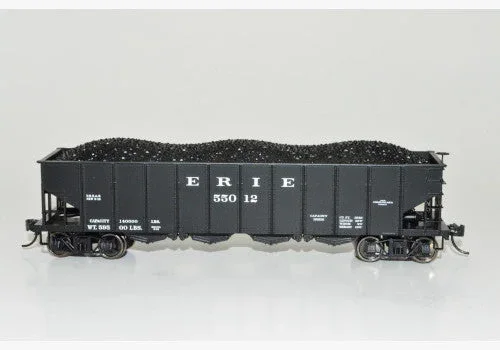 Bowser 43006 HO Scale 4 Bay Clamshell Door Hopper Erie 55039