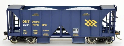 Bowser 43119 HO Scale 70 Ton Ballast Hopper with Side Chutes Ontario Northland ONT 2221
