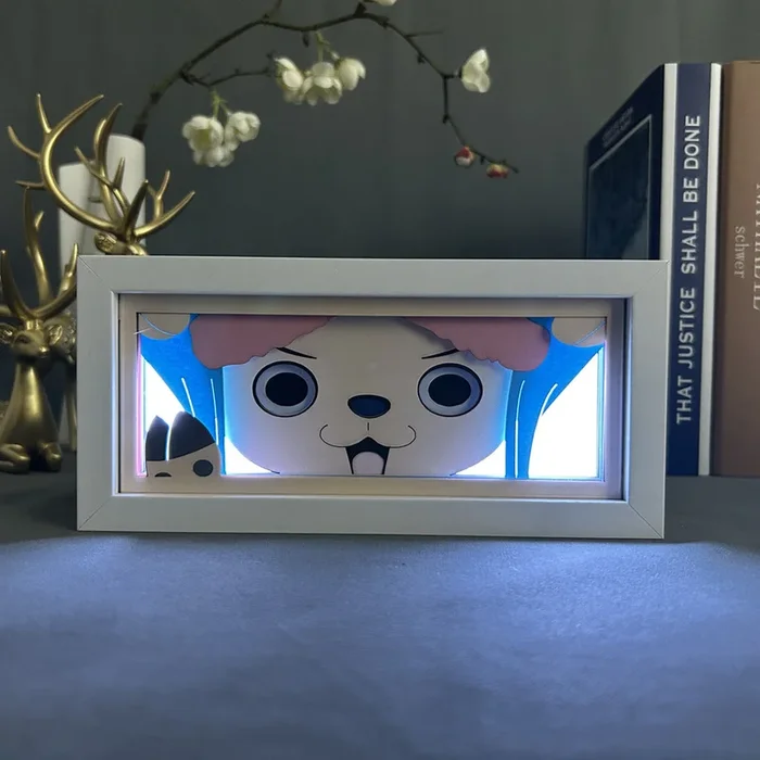 Caixa de luz de anime de uma peça-Tony Tony Chopper 3D LED LED com efeitos dinâmicos de mudança de cor