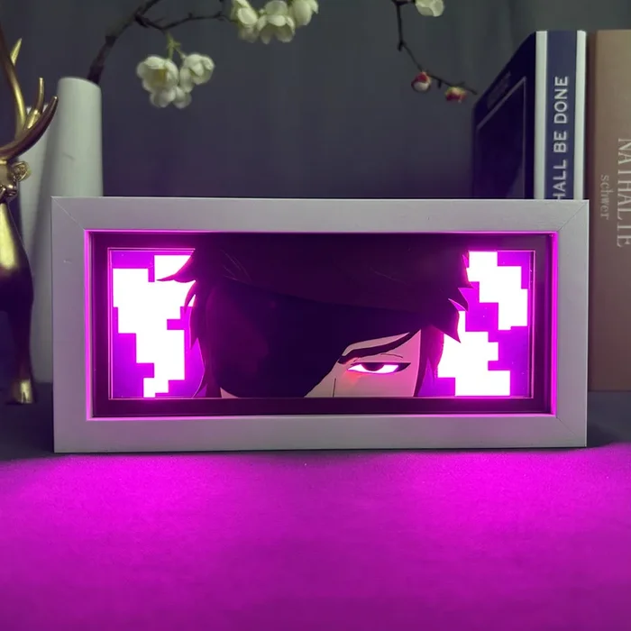 Caja de luz de anime tuercas: misterioso brillo con LED de 16 colores