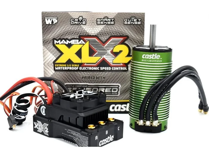 Castle Creations Mamba XLX2 8S 33.6V ESC 20A Peak BEC w/2028-1100KV Motor COMBO