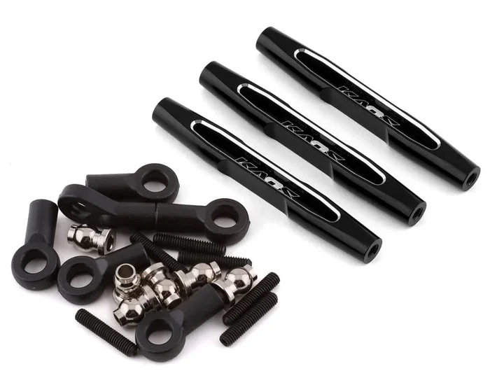 CEN F450 57mm Aluminum Panhard Bar & Steering Tie Rod (Black) (3) (CKD0375)