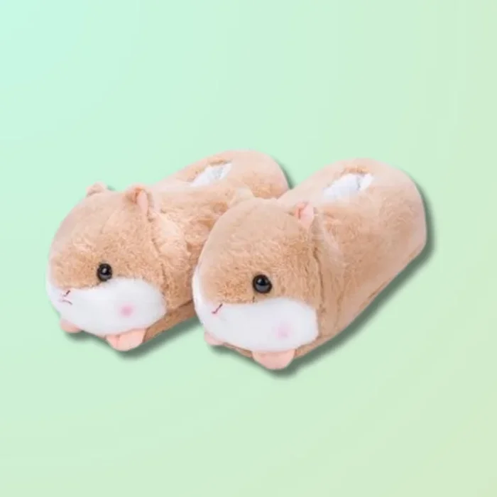 Chausson hamsters mignons en peluche
