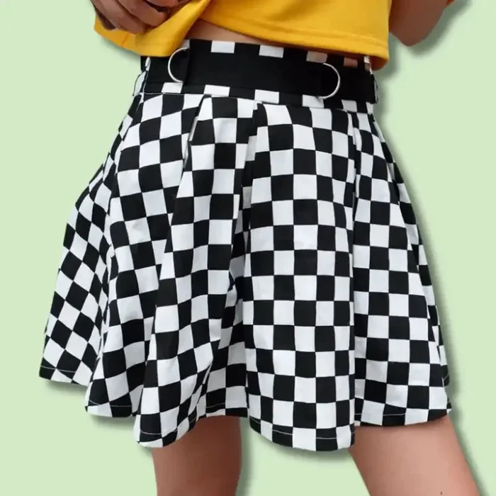 Checkered Cute Mini Skirt