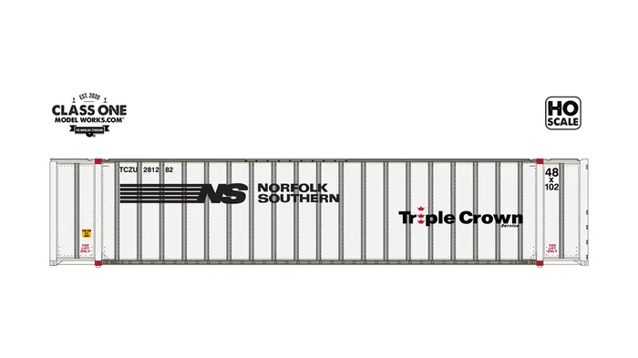 Class One Model Works HO Scale Monon 48′ Container Norfolk Southern NS Triple Crown TCZU Single