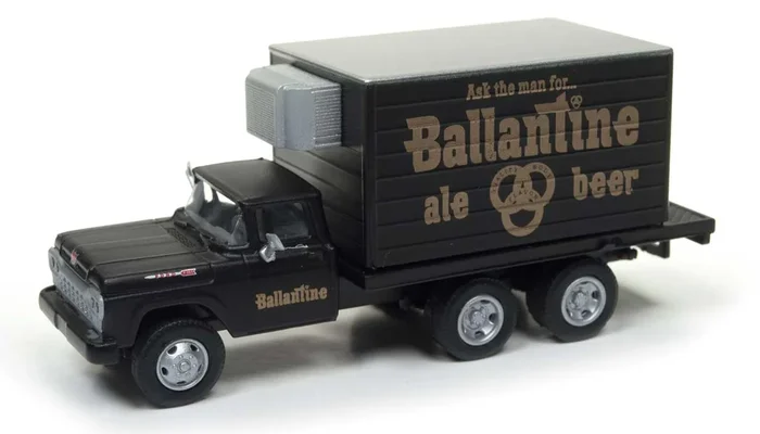 Classic Metal Works 30497 HO Scale 60 Ford F-100 Refrigerated Truck Ballantine Beer