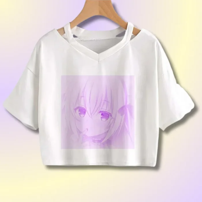 Crop T-shirt Hip Hop Kawaii