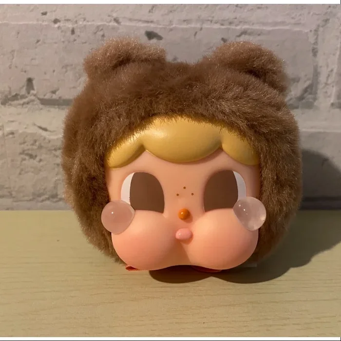 Crybaby Cring Blob Vinyl Face Plush Pendant Series Teddy khaki