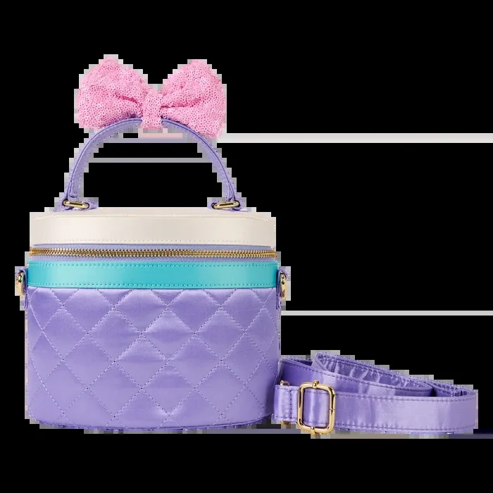 Daisy Duck 85th Anniversary Loungefly Sequin Quilted Crossbody Bag