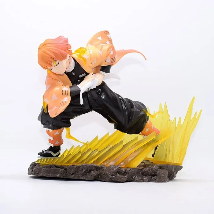 Demon Slayer Zenitsu Agatsuma Figure – 14.5cm High-Quality PVC Collectible – 300g
