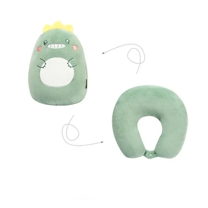 Dino 2 in 1 Travel Neck Support Pillow & Plushie